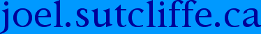 joel.sutcliffe.ca